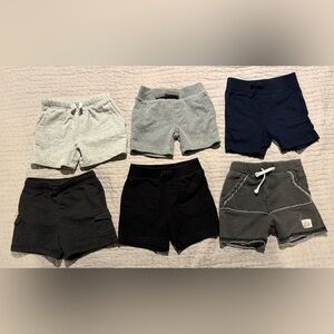 Bundle of 6 Pairs of 18M Boys Shorts Neutral Colors